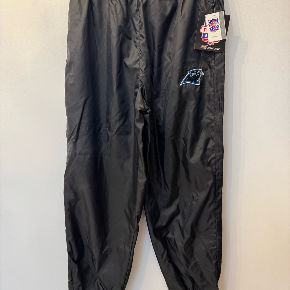 Vintage Game Day Carolina Panthers Black Track Pants